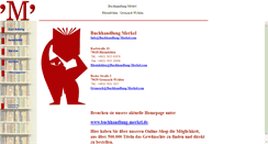 Desktop Screenshot of buchhandlung-merkel.com