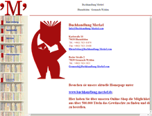 Tablet Screenshot of buchhandlung-merkel.com
